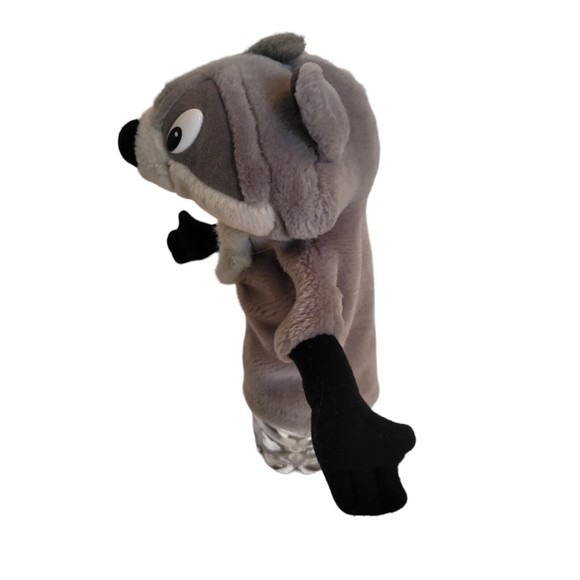 Pocahontas Meeko Raccoon Plush Hand Puppet Toy Disney Mattel Vintage 90s Plush - Picture 5 of 9